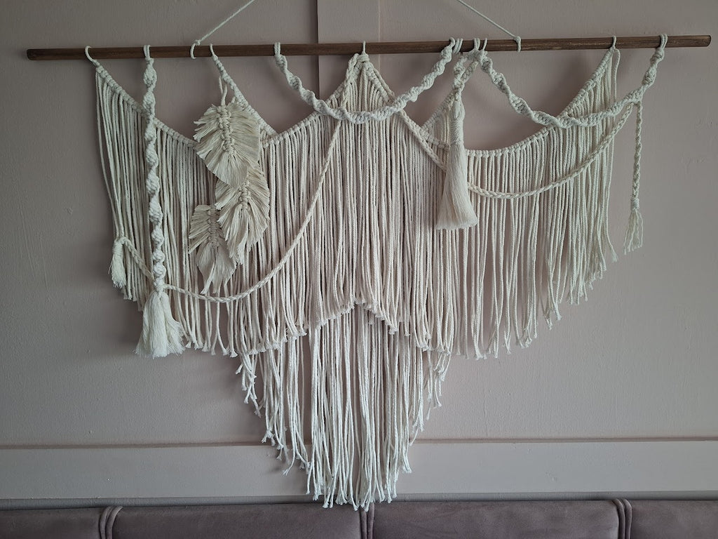 Macrame wall hanging | Large Boho cotton fiber Art Tapestry