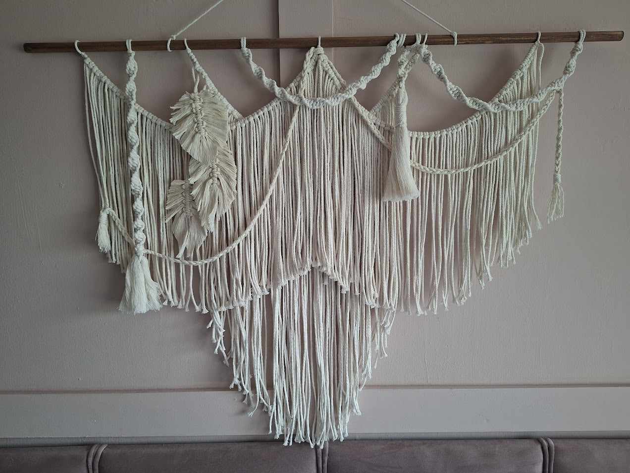 Macrame wall hanging | Large Boho cotton fiber Art Tapestry