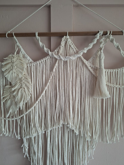 Macrame wall hanging | Large Boho cotton fiber Art Tapestry