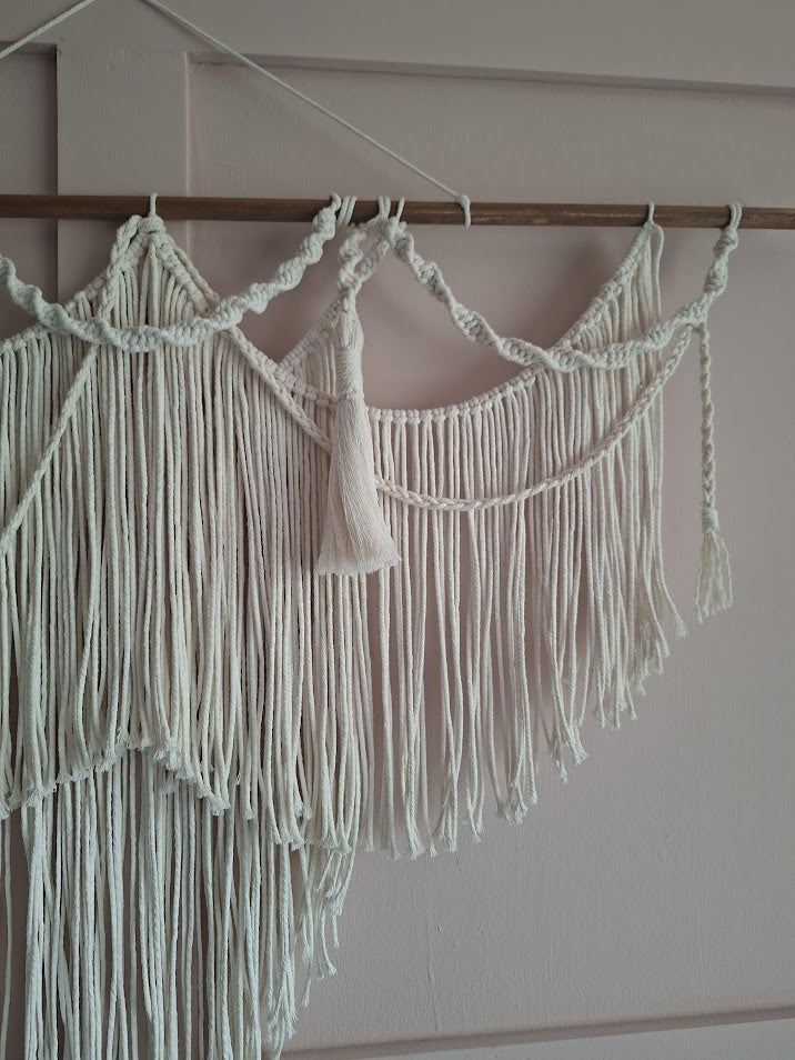 Macrame wall hanging | Large Boho cotton fiber Art Tapestry