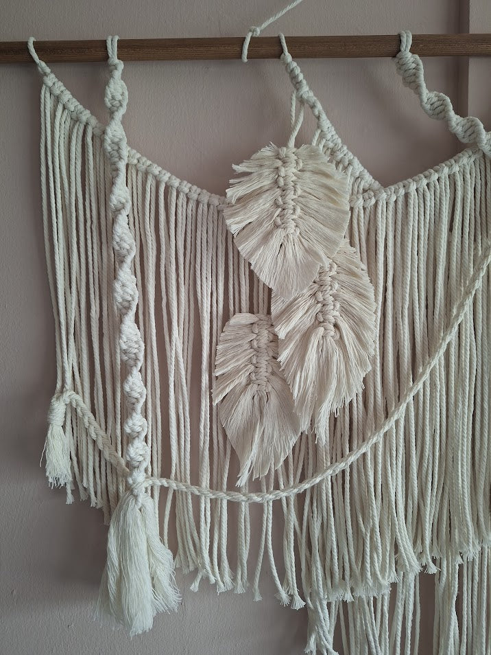 Macrame wall hanging | Large Boho cotton fiber Art Tapestry