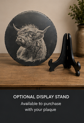 Highland Cow 30cm Slate Plaque